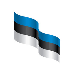 Estonia flag, vector illustration