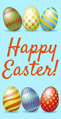 Happy Easter greeting card