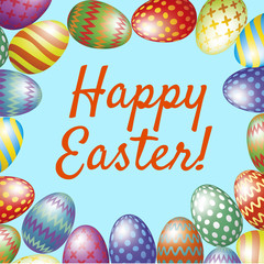 Happy Easter greeting card