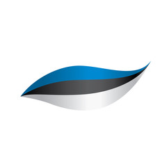 Estonia flag, vector illustration