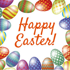 Happy Easter greeting card