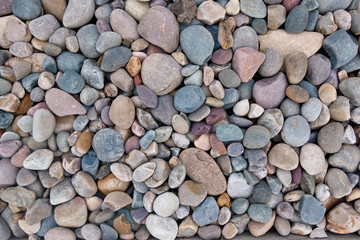 Rocky pebble like ground cover.