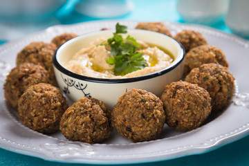 Falafel, fried chickpea balls