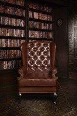 Classical library room