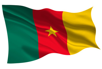 カメルーン　 国旗　旗　アイコン