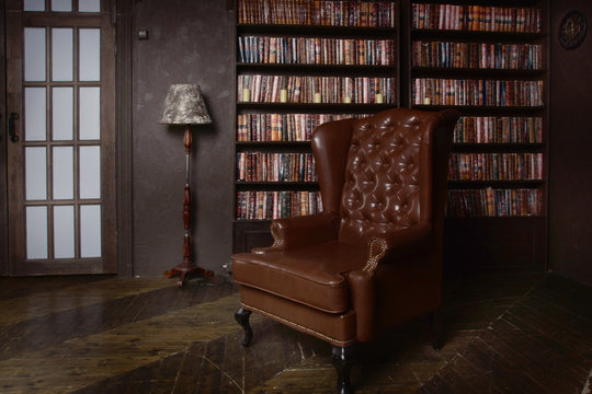 Classical library room