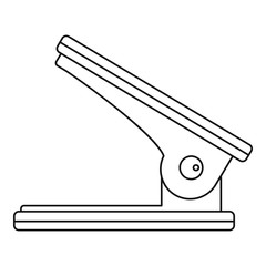 Hole puncher icon, outline style