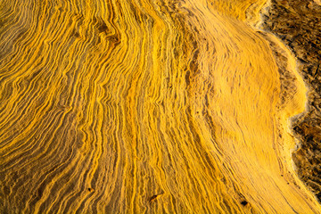 rock formation with strange patern