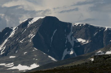 Fototapeta premium Dovrefjell mit Snöhetta, Norwegen