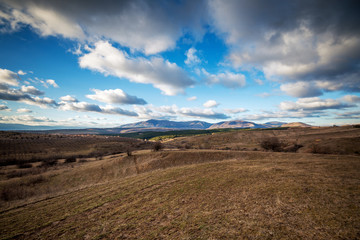 Beautiful mountains landscape in bulgaria.