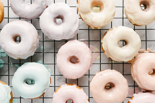 Pastel Glazed Donuts