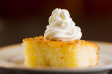 cake with white cream