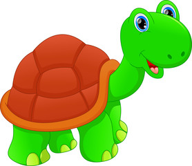 cute green turtle cartoon