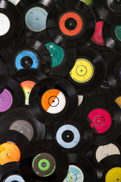 Collection of vintage and new vinyl records