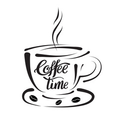 Design elements template for coffee shops and poster