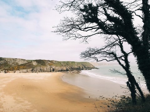 Barafundle Bay on the West Wales coast