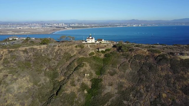 San Diego - Cabrillo National Monument - Point Loma  - Drone Video  Aerial Video of Cabrillo National Monument is at the southern tip of the Point Loma Peninsula in San Diego, CA