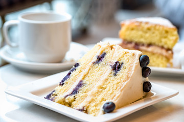 Lemon Blueberry layered cake - 187398008