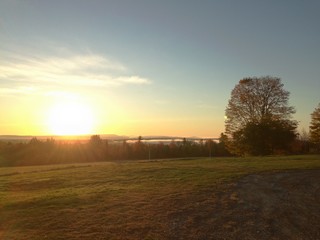 Fototapeta premium Sunrise over Wesserunsett