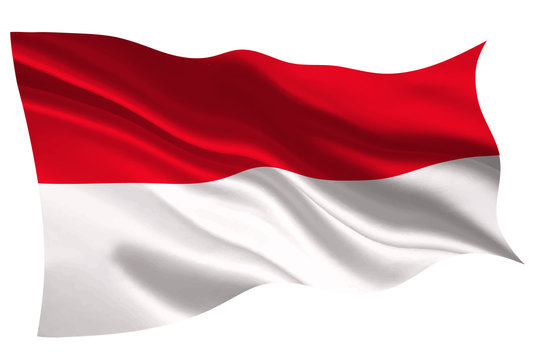 インドネシア　 国旗　旗　アイコン 