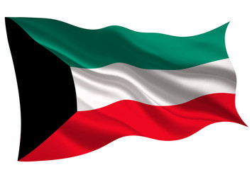 Obraz premium クウェート 国旗 旗 アイコン 