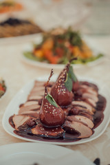 wedding buffet table