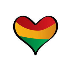 Bolivia flag, vector illustration
