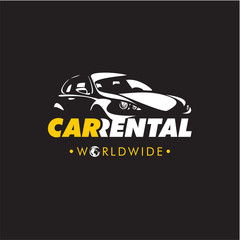 Car rental company logo, rent a car