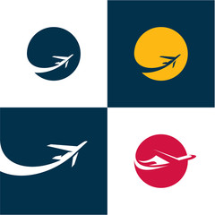 Airplane icons. Airlines. Plane © etraveler