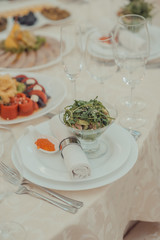 wedding buffet table