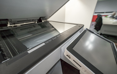 Photocopier with access control for scanning key card