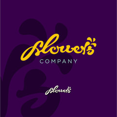 flowers logo, orchid