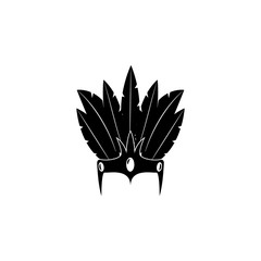 Diadem with feathers icon. Carnival element icon. Premium quality graphic design icon. Baby Signs, outline symbols collection icon for websites, web design, mobile