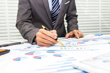 Bankers are recording financial information