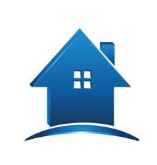 Simple house green environment icon