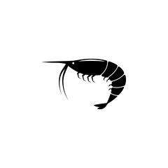 shrimp icon. Fish and sea products elements. Premium quality graphic design icon. Simple love icon for websites, web design, mobile app, info graphics
