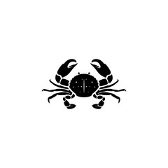 crab icon. Fish and sea products elements. Premium quality graphic design icon. Simple love icon for websites, web design, mobile app, info graphics