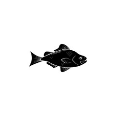 trout icon. Fish and sea products elements. Premium quality graphic design icon. Simple love icon for websites, web design, mobile app, info graphics