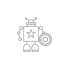 robot super hero icon. Web element. Premium quality graphic design. Signs symbols collection, simple icon for websites, web design, mobile app, info graphics