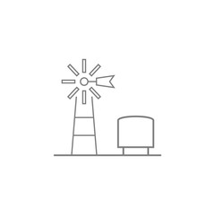 country windmill icon. Web element. Premium quality graphic design. Signs symbols collection, simple icon for websites, web design, mobile app, info graphics