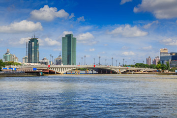 Naklejka premium Ningbo urban architecture landscape