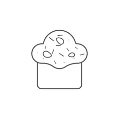 cake cup icon. Web element. Premium quality graphic design. Signs symbols collection, simple icon for websites, web design, mobile app, info graphics