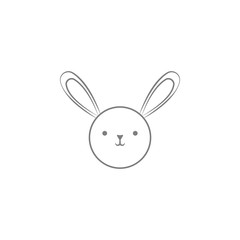 cute bunny icon. Web element. Premium quality graphic design. Signs symbols collection, simple icon for websites, web design, mobile app, info graphics