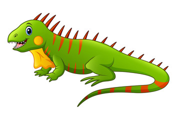 Obraz premium Cute lizard cartoon