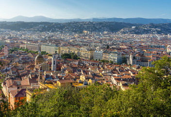 Fototapeta na wymiar View to Nice, France