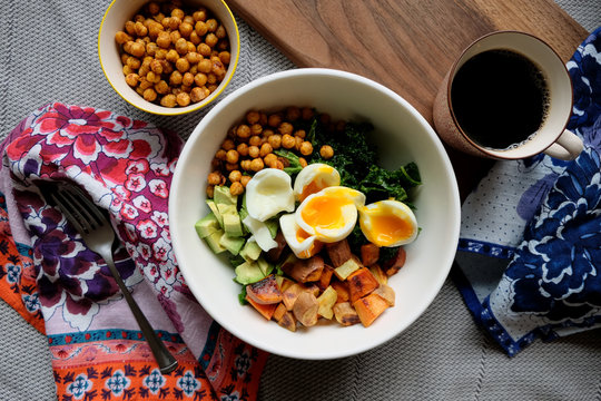 Healthy breakfast salad