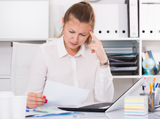 Female is having complicated issue with project