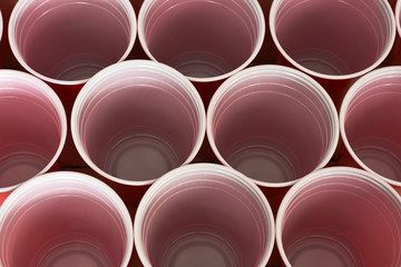 Red Plastic Drinking Cups 