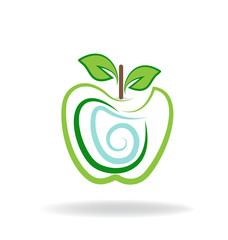 Apple logo graphic illustration vector icon