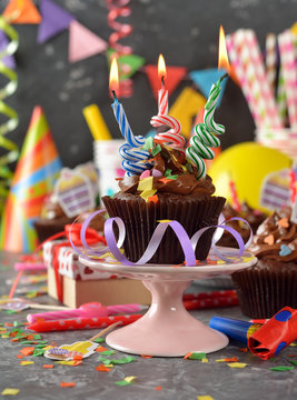 Chocolate cupcakes for birthday
